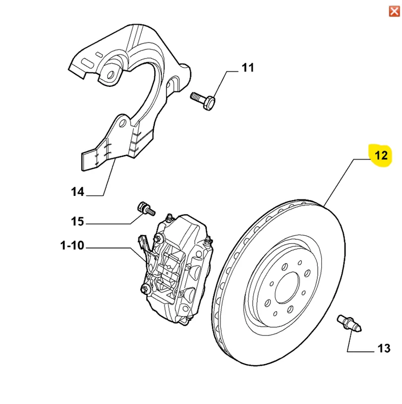 Tarcza hamulcowa przednia Alfa Romeo Mito - wyprzedaż Szybka dostawa