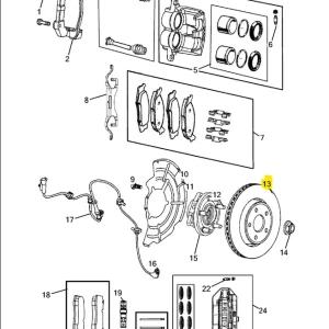 Wybór klientów Tarcza hamulcowa przednia Dodge/Jeep - wyprzedaż