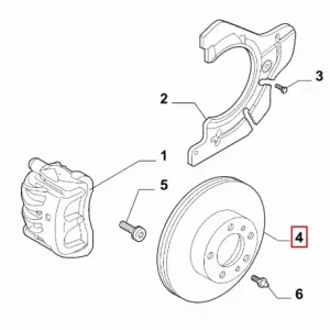 Tarcza hamulcowa przednia Fiat Tipo - wyprzedaż Oferta czasowa