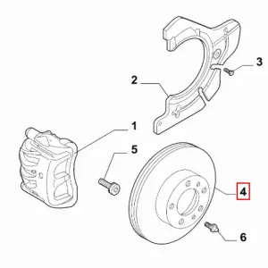 Tarcza hamulcowa przednia Fiat Tipo - wyprzedaż Promocja