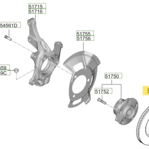 Wybór klientów Tarcza hamulcowa przednia Hyundai Elantra