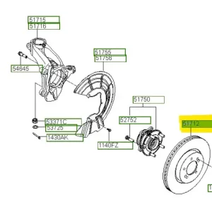 Darmowy zwrot Tarcza hamulcowa przednia Hyundai I30 (2018 ) OE - wyprzedaż