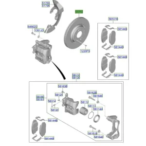 Dodaj do koszyka Tarcza hamulcowa przednia Hyundai Tucson (2022-)