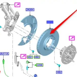 Tarcza hamulcowa przód transit 2014FORD Łatwy zwrot