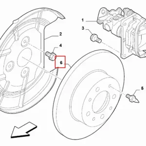 Tarcza hamulcowa tylna Abarth 500 - wyprzedaż Kup online