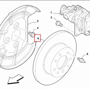 Darmowy zwrot Tarcza hamulcowa tylna Fiat 500L - wyprzedaż