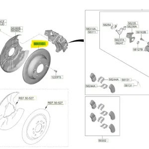 Tarcza hamulcowa tylna Hyundai Kona (2021) OE - wyprzedaż Zamów teraz