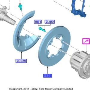 Ekspresowa dostawa Tarcza hamulcowa tył ttg 2014FORD