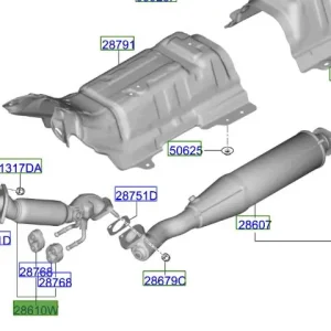 Wyprzedaż Tłumik przedni Kia ProCeed 20-25
