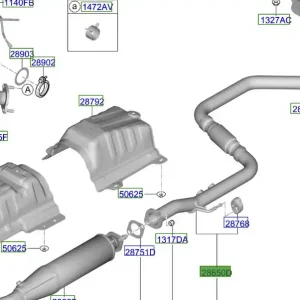 Kup teraz Tłumik środkowy Kia Proceed 20-25