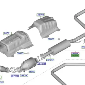 Najlepsza cena Tłumik środkowy Kia ProCeed 20-25