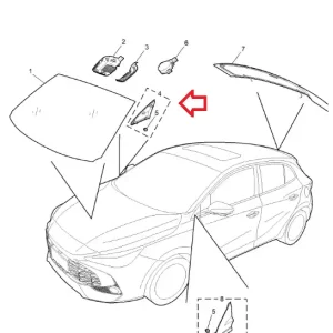 Promocja Trójkąt osłona dekor błotnika prawy 3 MG