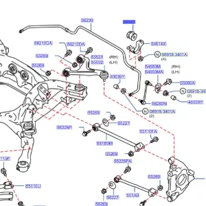 Tuleja tylnego stabilizatora nissan - wyprzedaż Kup online