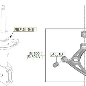 Tuleja wahacza Hyundai Kona Electric (2021) OE Hit cenowy