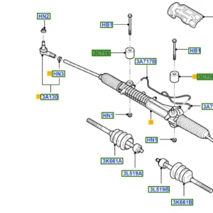 Tuleje przekładni kierowniczej transit TT9 20062014 FORD - wyprzedaż Kup online