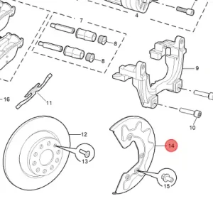 Tarcza kotwiczna tył prawy mg S5 ev Szybka wysyłka