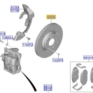 Tarcze hamulcowe przód KIA Sportage / K5 (2021-) - wyprzedaż Zamów teraz
