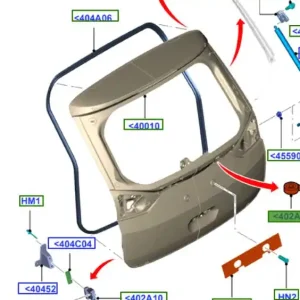 Łatwy zwrot Taśma dwustronna klapy bagażnika max 20102015 FORD