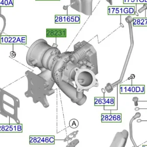 Turbosprężarka Oryginalna Kia ProCeed 20-25 Popularny