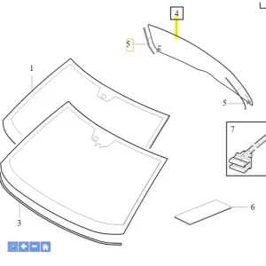 Darmowa dostawa Tylna szyba nadwozia Volvo S80 2007