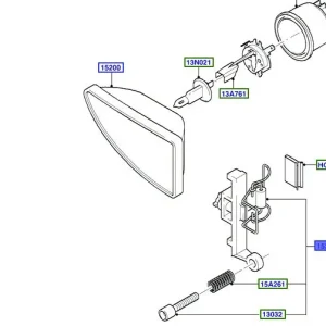Okazja Uchwyt halogenu prawego focus MK1 FORD - wyprzedaż