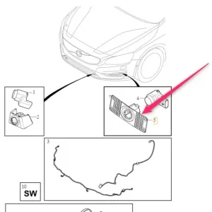 Darmowa dostawa Uchwyt mocowanie czujnika parkowania pdc XC60 Volvo