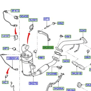 Hit sprzedaży Uchwyt rury wydechowej mondeo MK4 focus smax galaxy FORD - wyprzedaż