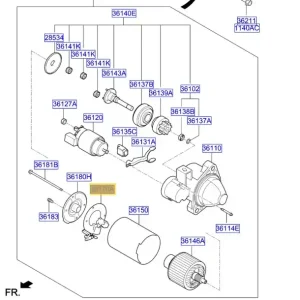Nowość Uchwyt szczotki rozrusznika KIA Sportage (2018-) - wyprzedaż