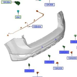 Uchwyt wspornik czujnika parkowania Ford Focus MK3 Kuga - wyprzedaż Cena promocyjna
