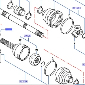 Uszczelka przeciwpyłowa nissan - wyprzedaż Tylko do końca tygodnia