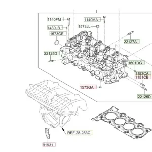 Taniej Uszczelka głowicy Hyundai I30 - wyprzedaż