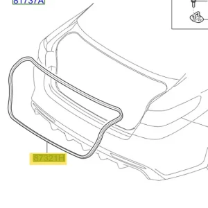 Uszczelka klapy bagażnika Kia Optima (2016-2019) - wyprzedaż Łatwy zwrot