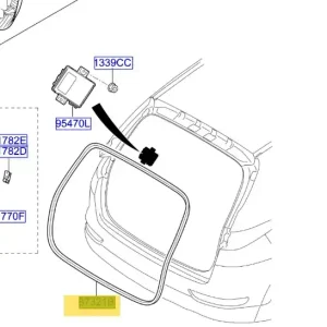 Uszczelka klapy bagażnika KIA Sportage (2015-2022) - wyprzedaż Wyprzedaż