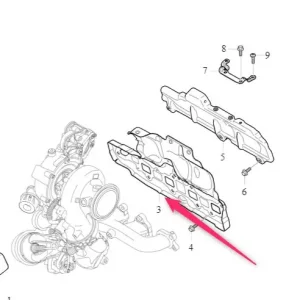 Uszczelka kolektora wydechowego V90 V60 V60CC Volvo Rabat