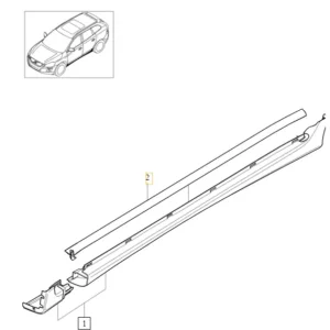 Uszczelka lewej listwy progowej Niska cena