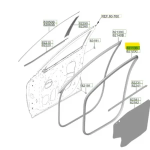 Uszczelka drzwi przednich lewa Hyundai Tucson Okazja