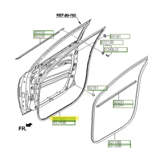 Uszczelka drzwi przednich lewa strona Hyundai Tucson Wyjątkowa oferta