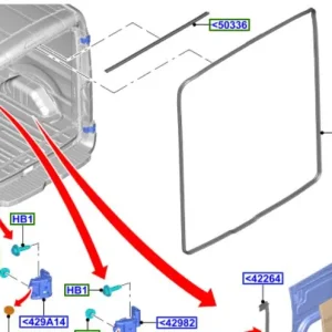 Uszczelka drzwi tylnych 20014 Premium