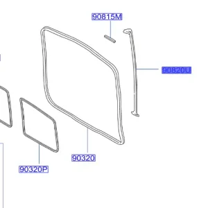 Uszczelka drzwi tylnych nissan NV300 primastar - wyprzedaż Dostępne od ręki