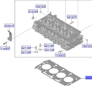 Nowy Uszczelka glowicy silnika 1.6 Kia - wyprzedaż