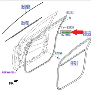 Uszczelka drzwi lewy przód Okazja