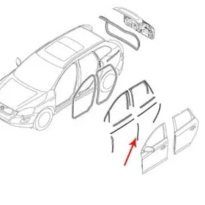 Uszczelka drzwi lewy tył Volvo Niska cena
