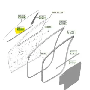 Uszczelka drzwi prawy przód Hyundai Tucson - wyprzedaż Sprawdź teraz