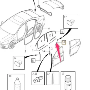 Zamów dziś Uszczelka drzwi prawy tył S60 V60 V60CC Volvo