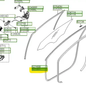 Hit cenowy Uszczelka drzwi przednich Hyundai I30 (2009) OE - wyprzedaż