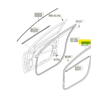 Oferta Uszczelka drzwi przednich lewa Hyundai I30
