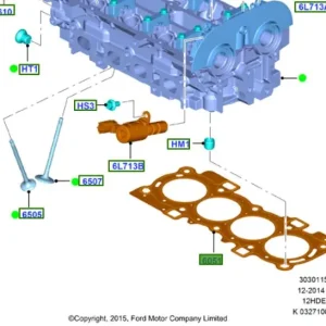 Ograniczona ilość Uszczelka pod głowicę Ford KA 2016 2019 - wyprzedaż