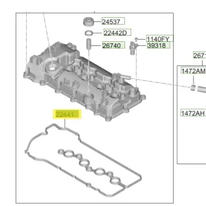 Dostępne od ręki Uszczelka pokrywy zaworów Hyundai I30 - wyprzedaż