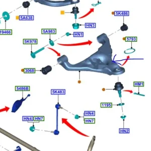 Wahacz przedni lewy tke 2011 Wyjątkowa oferta