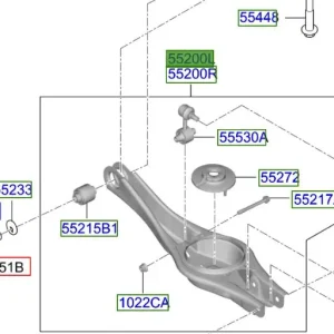 Bezpieczna płatność Wahacz tylny dolny lewy Kia ProCeed 20-25